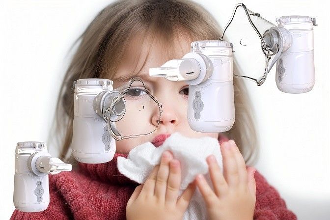 効率的な病院用ネブライザー機 9~18ml 容量と粒子の大きさ ≤4.0μm